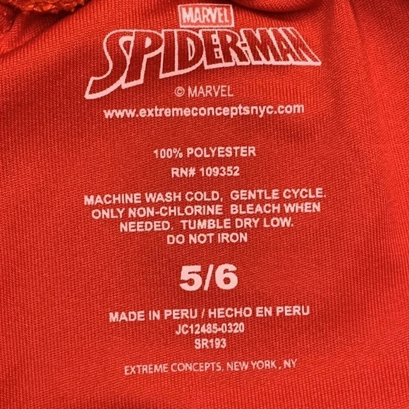 Marvel SpiderMan Pajamas Set Size Small NWT - Picture 5 of 6